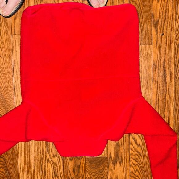 Vineyard Vines Large Sherpa Half Zip Red Velvet XS - Picture 4 of 5